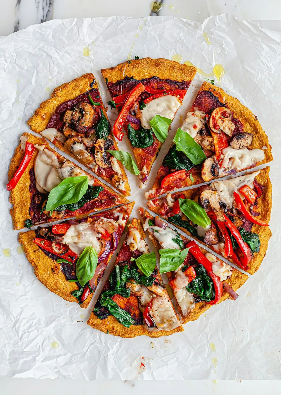 Sweet Potato Crust Pizza pizza style from Seoul, South Korea