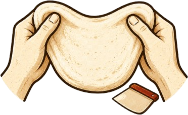 Pizza-making ingredient illustration