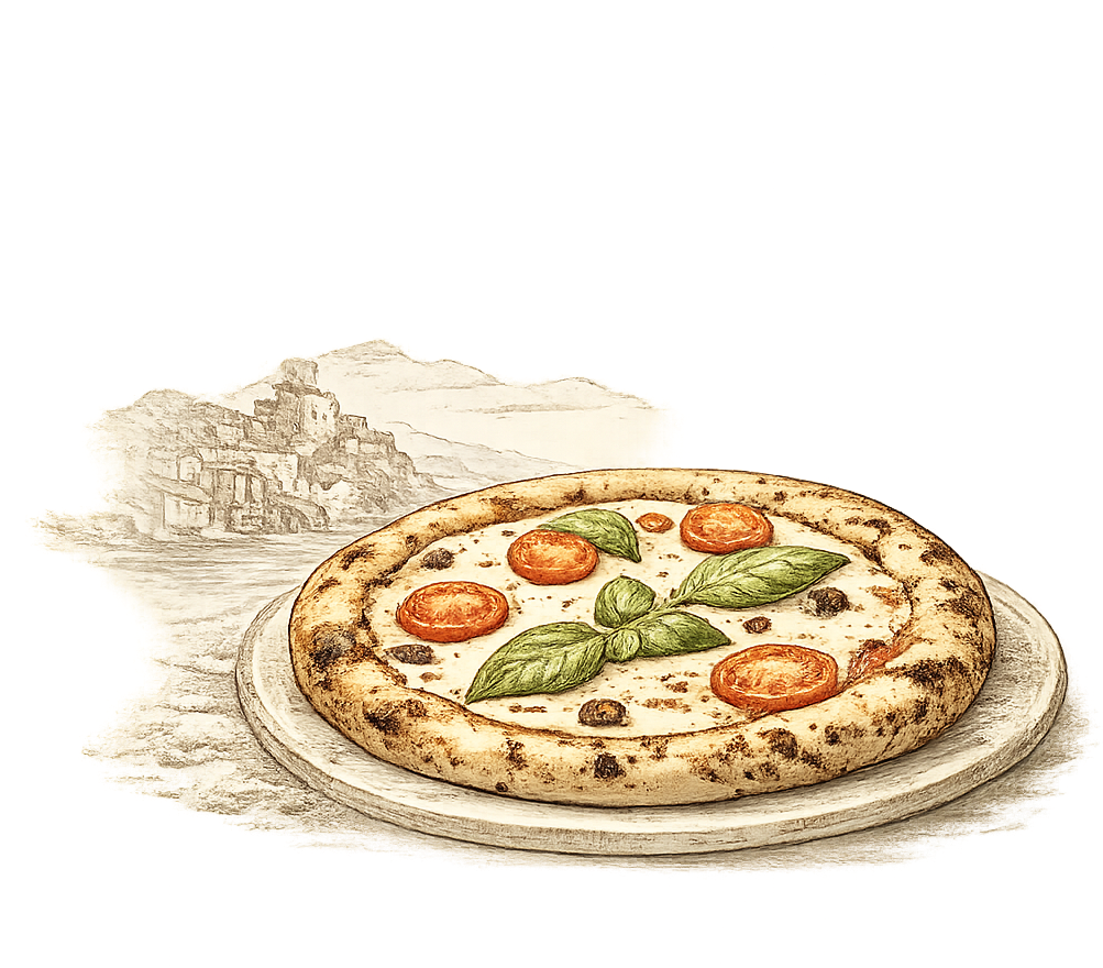 Regional pizza styles and culture illustration